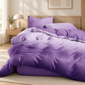 Lenjerie de pat degradé, finet, 6 piese, violet